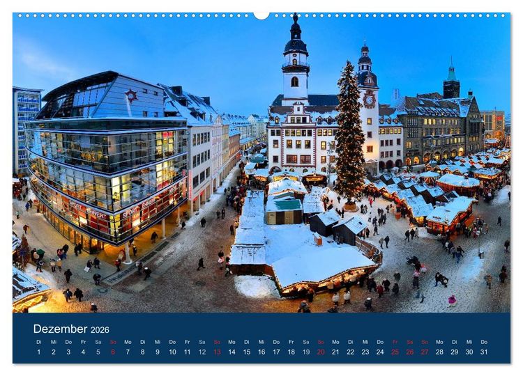 Produktbild: Chemnitz - Sachsen von seiner sch&ouml;nsten Seite (hochwertiger Premium Wandkalender 2026 DIN A2 quer), Kunstdruck in Hochglanz