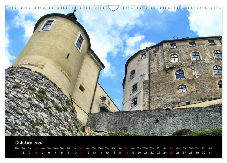 Produktbild: Monuments of Czech Republic 2026 (Wall Calendar 2026 DIN A3 landscape), CALVENDO 12 Month Wall Calendar