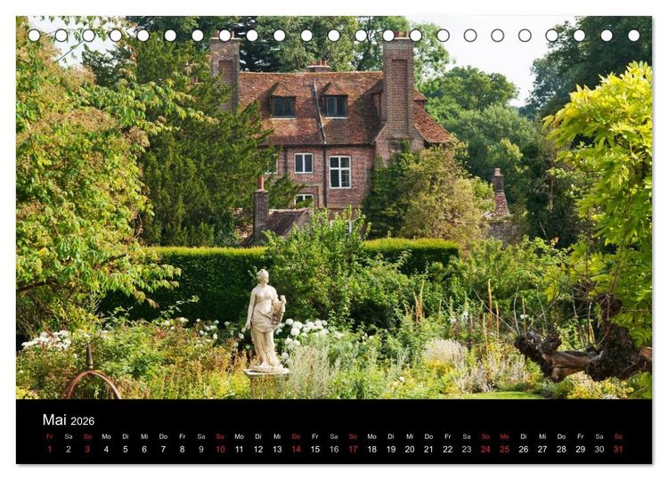 Produktbild: S&uuml;denglische Landschaftsg&auml;rten (Tischkalender 2026 DIN A5 quer), CALVENDO Monatskalender
