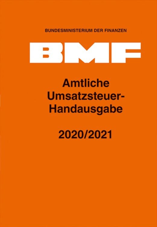 Produktbild: Amtliche Umsatzsteuer-Handausgabe 2020/2021