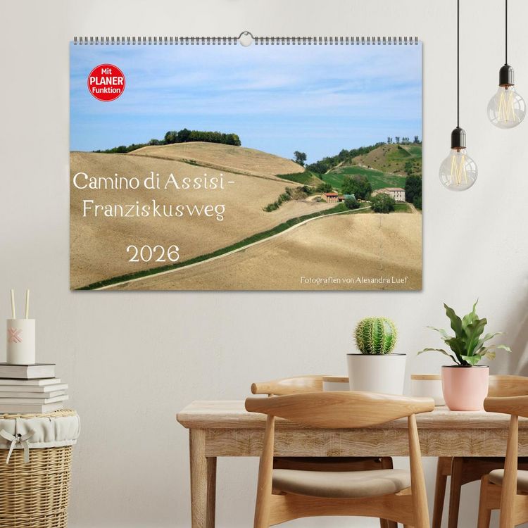 Produktbild: Camino di Assisi - Franziskusweg (Wandkalender 2026 DIN A2 quer), CALVENDO Monatskalender