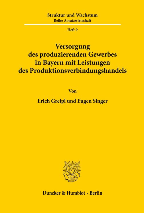 Produktbild: Versorgung des produzierenden Gewerbes in Bayern mit Leistungen des Produktionsverbindungshandels.