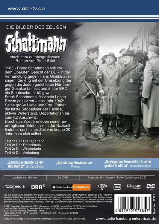 Produktbild: Die Bilder des Zeugen Schattmann [2 DVDs]