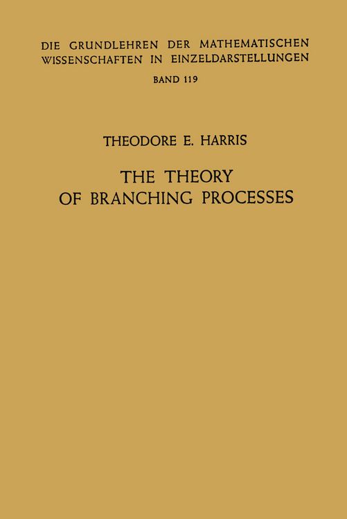Produktbild: The Theory of Branching Processes