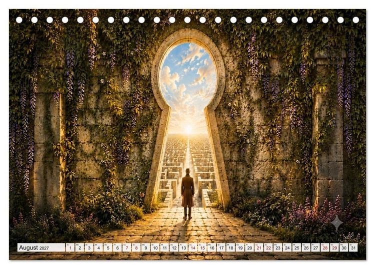 Produktbild: Zwischen Ausgang und Unendlichkeit (Tischkalender 2027 DIN A5 quer), CALVENDO Monatskalender
