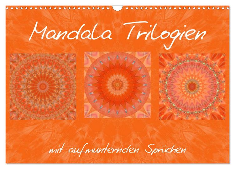 Produktbild: Mandala Trilogien (Wandkalender 2026 DIN A3 quer), CALVENDO Monatskalender