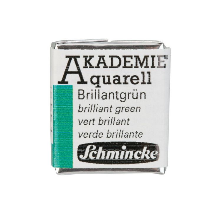 Produktbild: Schmincke Akademie Aquarell 1/2 N&auml;pfchen, Brillantgr&uuml;n