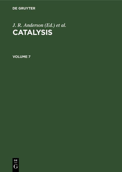 Produktbild: Catalysis. Volume 7