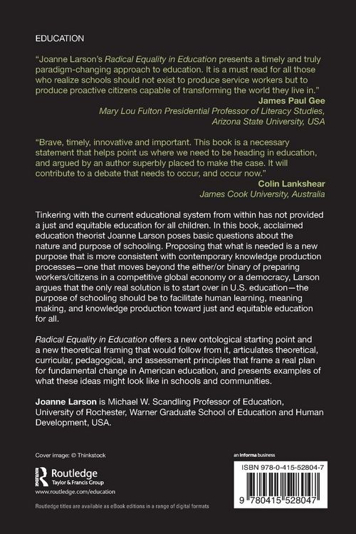 Produktbild: Radical Equality in Education