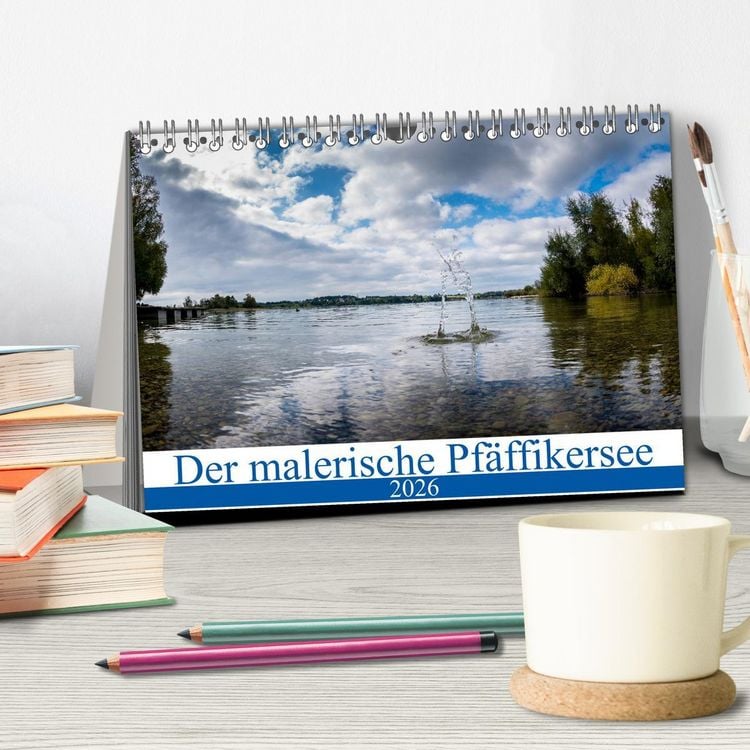 Produktbild: Der malerische Pf&auml;ffikersee (Tischkalender 2026 DIN A5 quer), CALVENDO Monatskalender