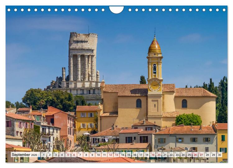 Produktbild: C&Ocirc;TE D&rsquo;AZUR Bezaubernde Orte (Wandkalender 2026 DIN A4 quer), CALVENDO Monatskalender