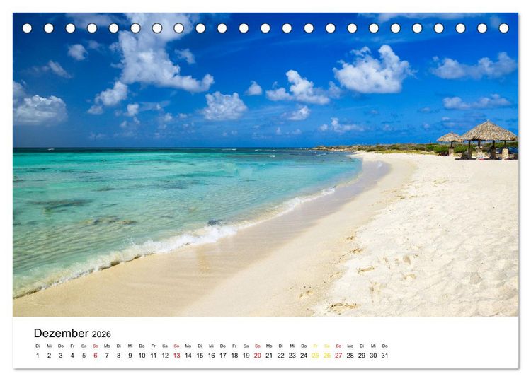 Produktbild: Traumziele Karibik (Tischkalender 2026 DIN A5 quer), CALVENDO Monatskalender