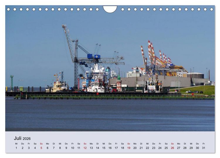 Produktbild: Bremerhaven. Die Seestadt an der Nordseek&uuml;ste (Wandkalender 2026 DIN A4 quer), CALVENDO Monatskalender