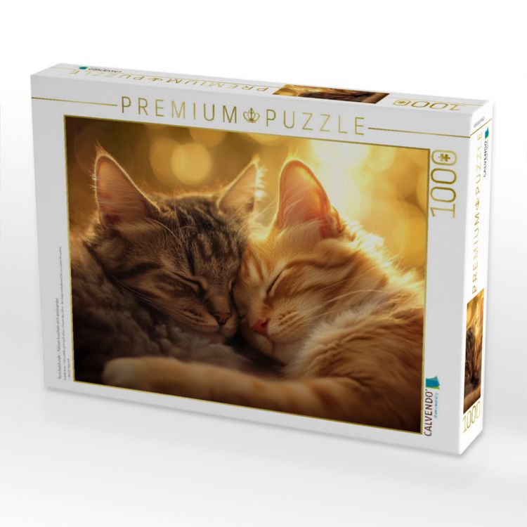 CALVENDO Puzzle Britischkurzhaar-Katze – 1000 Teile, 64 X 48 Cm, Foto-Puzzle Mit Grauem Engel-Motiv