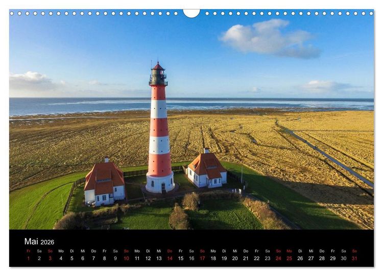 Produktbild: Luftaufnahmen - Faszinierendes Nordfriesland (Wandkalender 2026 DIN A3 quer), CALVENDO Monatskalender