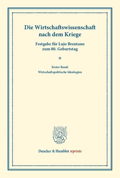 Produktbild: Die Wirtschaftswissenschaft nach dem Kriege.
