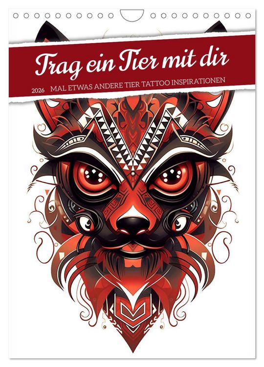 Produktbild: Trag ein Tier mit dir (Wandkalender 2026 DIN A4 hoch), CALVENDO Monatskalender