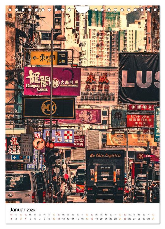 Produktbild: Hongkong Street live (Wandkalender 2026 DIN A4 hoch), CALVENDO Monatskalender