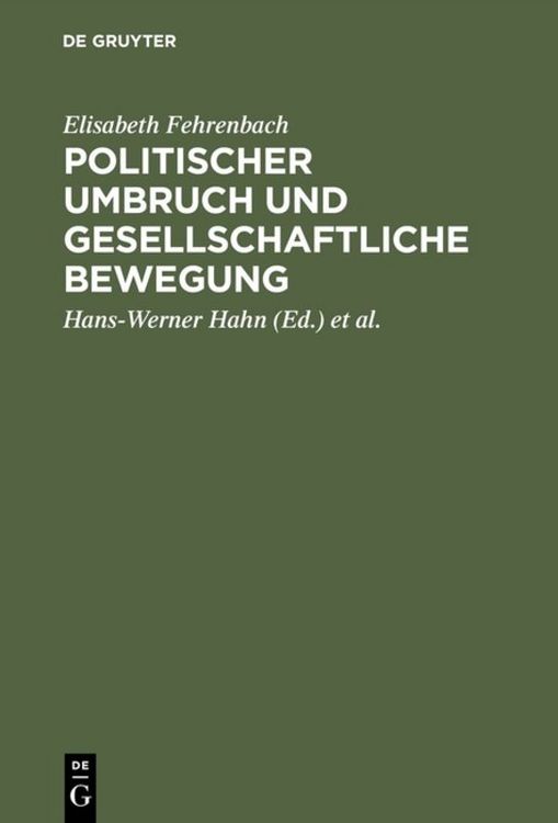 Produktbild: Politischer Umbruch und gesellschaftliche Bewegung