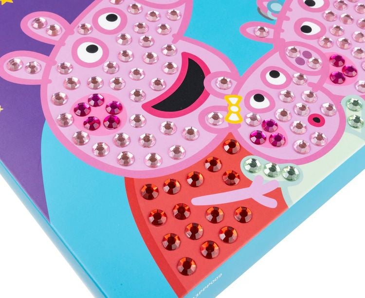 Produktbild: Craft Buddy CAJK-33PPP009 - Crystal Art Junior, Peppa Pig, 25x20cm, Diamant-Malerei-Set