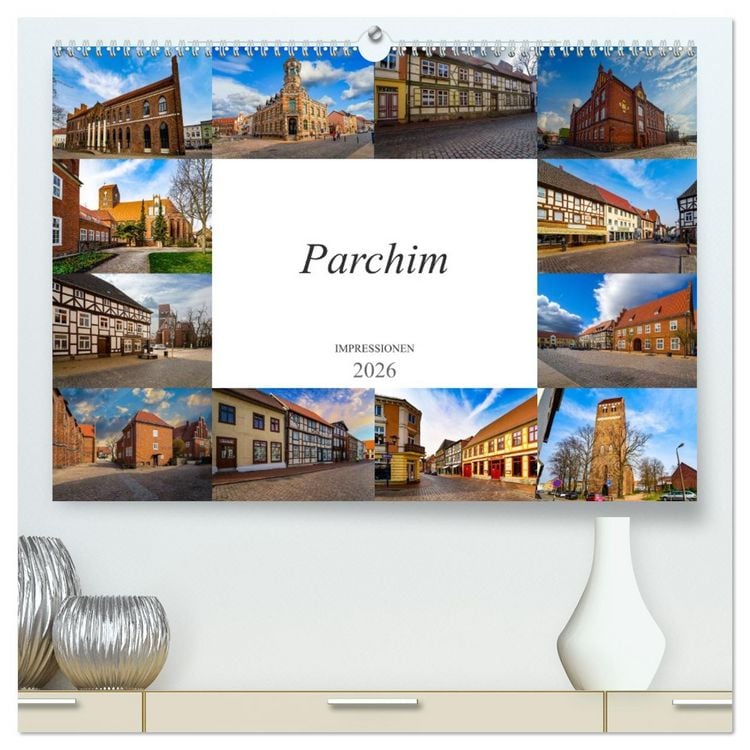 Produktbild: Parchim Impressionen (hochwertiger Premium Wandkalender 2026 DIN A2 quer), Kunstdruck in Hochglanz