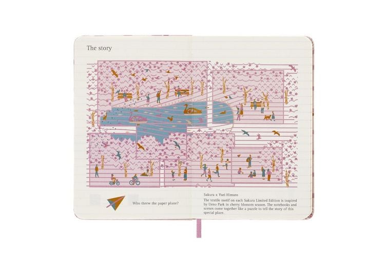 Produktbild: Moleskine Limited Edition Notebook Sakura, Pocket, Ruled, Couple, Hard Cover (5 x 8.25)