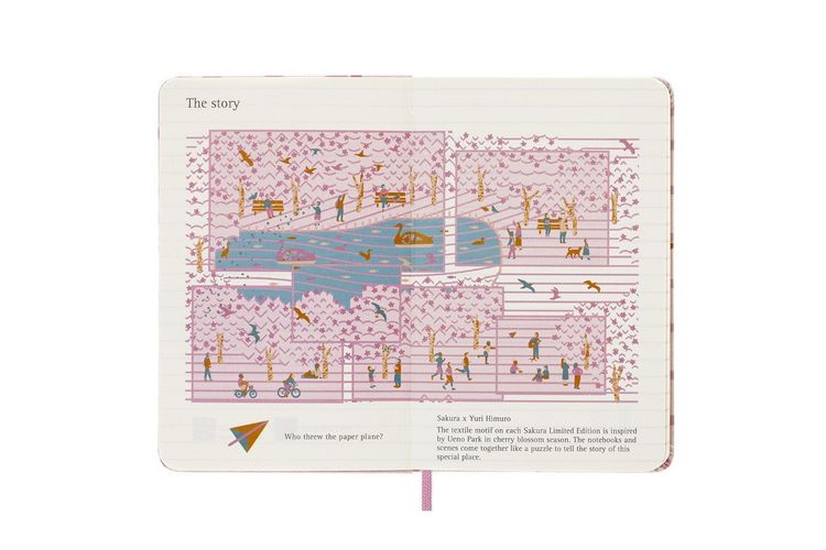 Produktbild: Moleskine Limited Edition Notebook Sakura, Pocket, Ruled, Couple, Hard Cover (5 x 8.25)