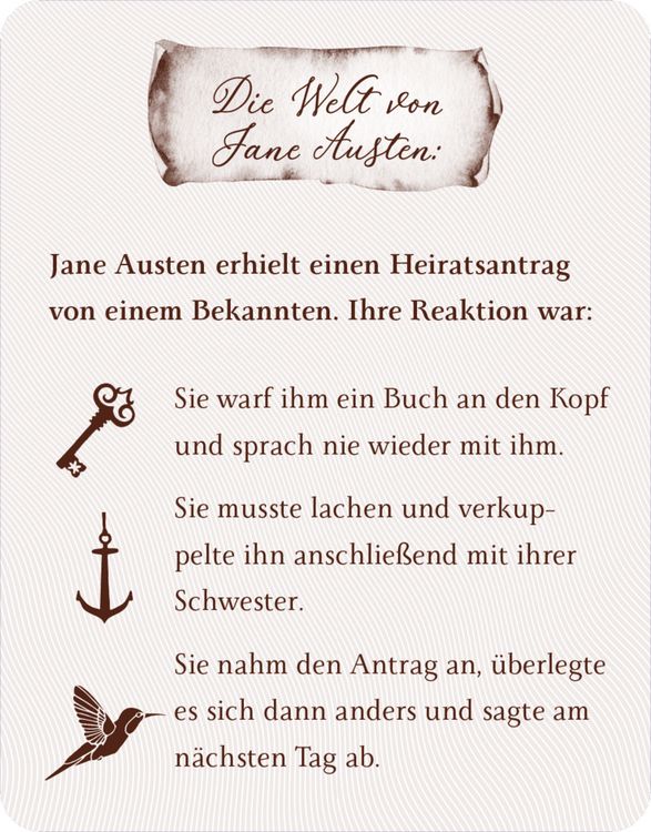 Produktbild: Die Welt der Jane Austen - Das Quiz