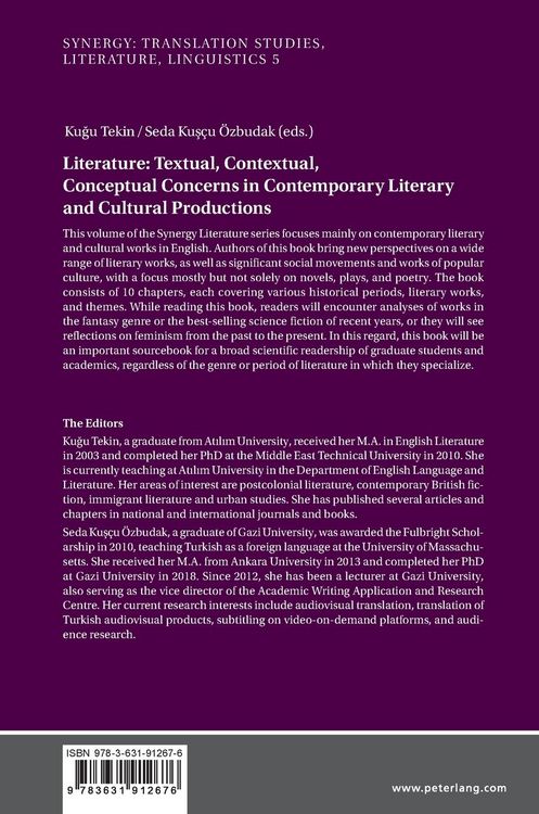 Produktbild: Literature: Textual, Contextual, Conceptual Concerns in Contemporary Literary and Cultural Productions