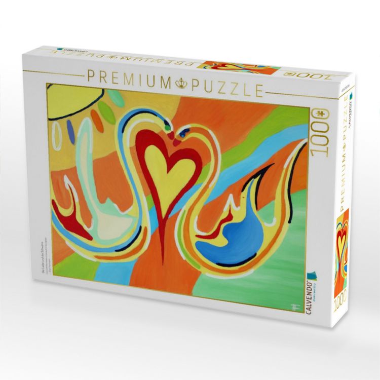 Produktbild: CALVENDO Puzzle Die Liebe und die Schw&auml;ne | 1000 Teile Lege-Gr&ouml;&szlig;e 64x48cm Foto-Puzzle f&uuml;r gl&uuml;ckliche Stunden