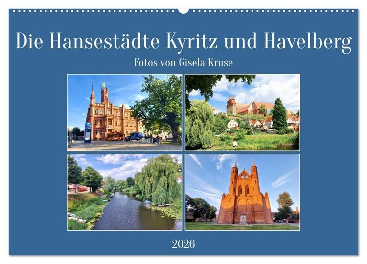 Produktbild: Die Hansest&auml;dte Kyritz und Havelberg (Wandkalender 2026 DIN A2 quer), CALVENDO Monatskalender