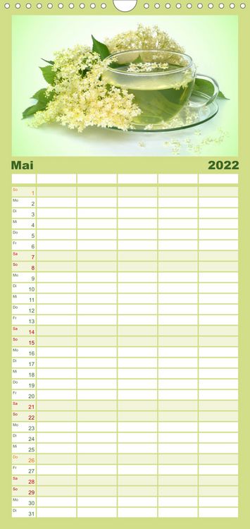 Produktbild: Familienplaner Arzneipflanzen (Wandkalender 2022 , 21 cm x 45 cm, hoch)