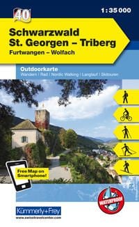 Produktbild: KuF Deutschland Outdoorkarte 40 Schwarzwald