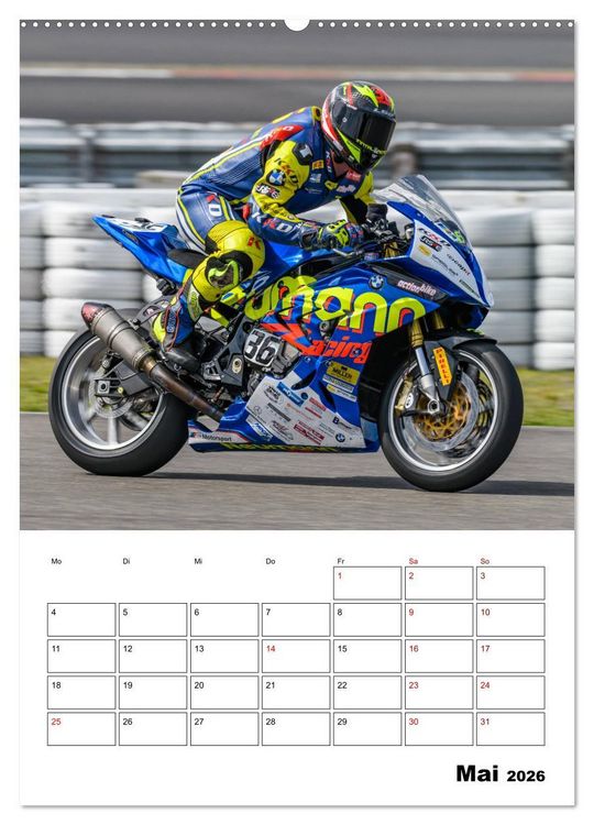 Produktbild: SuperBikes (Wandkalender 2026 DIN A2 hoch), CALVENDO Monatskalender