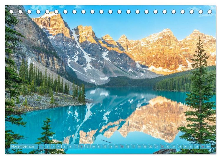 Produktbild: Unterwegs in Kanadas Westen (Tischkalender 2026 DIN A5 quer), CALVENDO Monatskalender