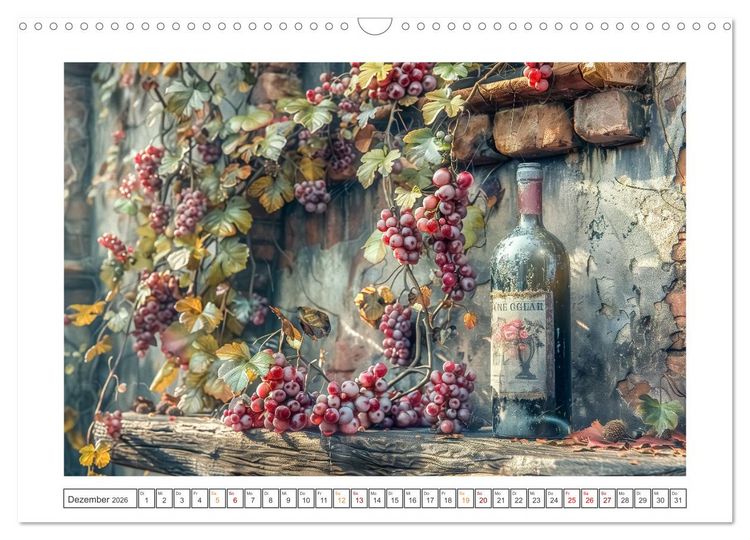 Produktbild: Der Weingenie&szlig;er (Wandkalender 2026 DIN A3 quer), CALVENDO Monatskalender