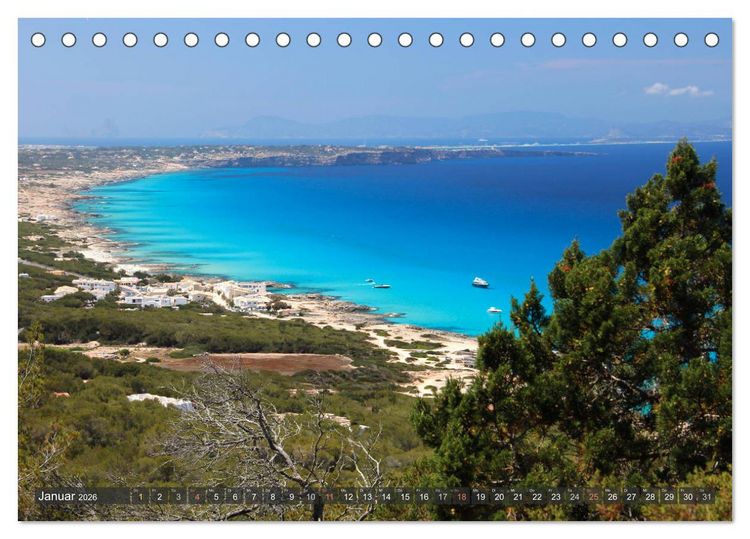 Produktbild: Formentera - Urlaub f&uuml;r die Seele (Tischkalender 2026 DIN A5 quer), CALVENDO Monatskalender