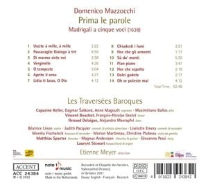 Produktbild: Domenico Mazzocchi: Prima le parole (Madrigals)
