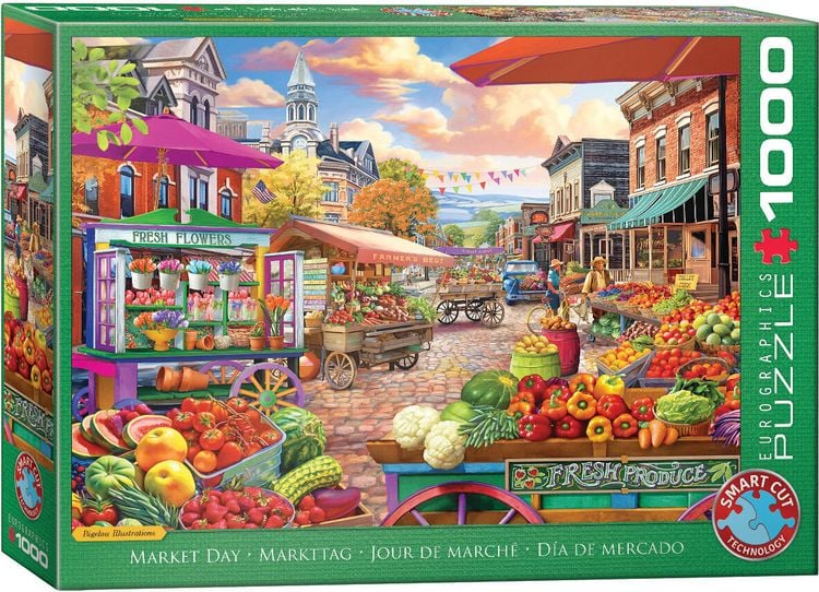 Produktbild: Eurographics 6000-5860 - Market Day, Markttag, Puzzle, 1000 Teile