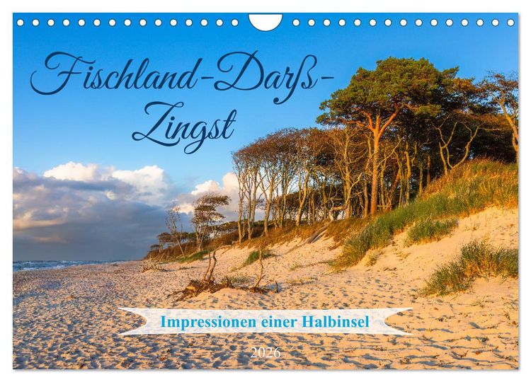 Produktbild: Fischland-Dar&szlig;-Zingst 2026 Impressionen einer Halbinsel (Wandkalender 2026 DIN A4 quer), CALVENDO Monatskalender