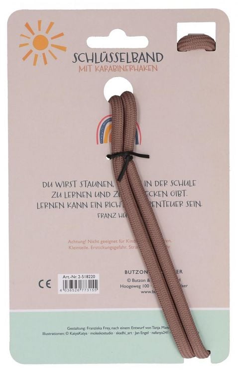 Produktbild: Schl&uuml;sselband mit Karabinerhaken - Hurra, ich bin jetzt ein Schulkind