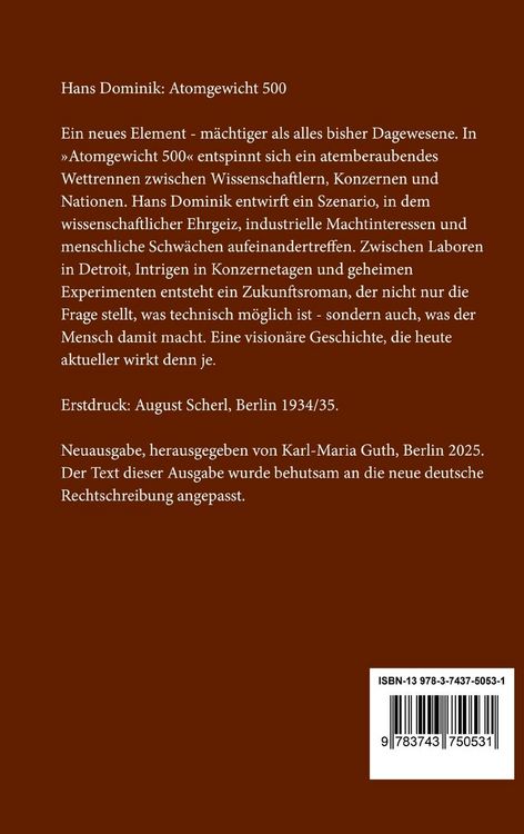 Produktbild: Atomgewicht 500