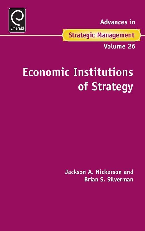 Produktbild: Economic Institutions of Strategy