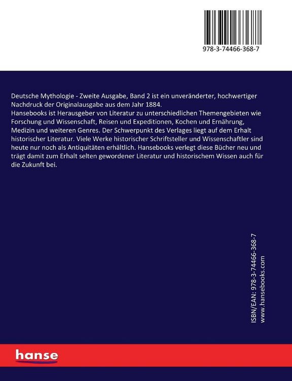 Produktbild: Deutsche Mythologie