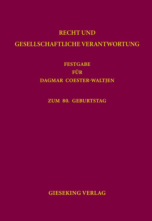 Produktbild: Recht und gesellschaftliche Verantwortung