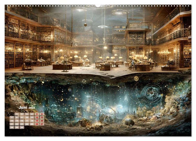 Produktbild: Below (Wandkalender 2027 DIN A2 quer), CALVENDO Monatskalender