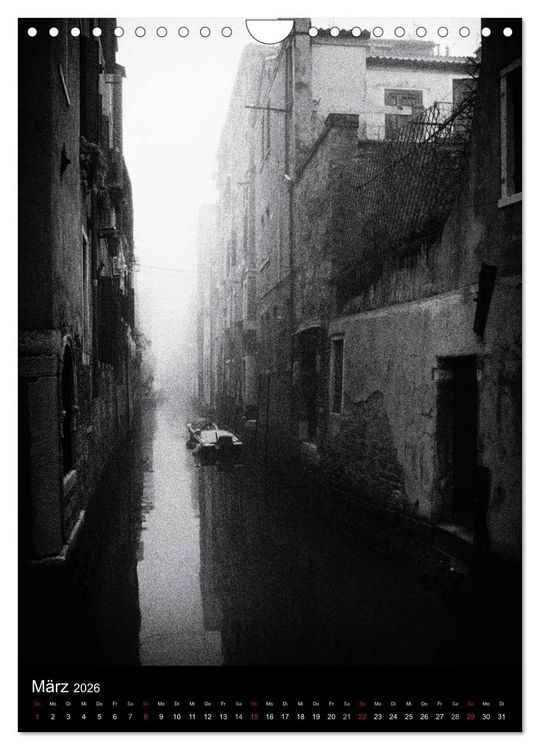 Produktbild: Venice Noir - Das etwas andere Venedig (Wandkalender 2026 DIN A4 hoch), CALVENDO Monatskalender