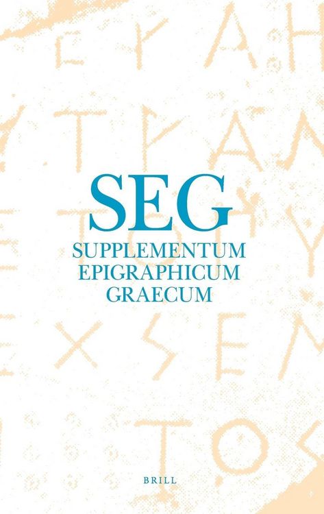 Produktbild: Supplementum Epigraphicum Graecum, Volume LXIII (2013)