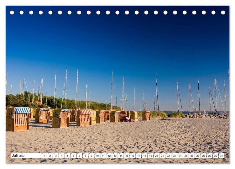 Produktbild: Die Ostseek&uuml;ste von Neustadt bis Travem&uuml;nde (Tischkalender 2027 DIN A5 quer), CALVENDO Monatskalender
