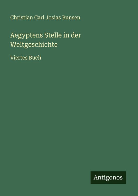 Produktbild: Aegyptens Stelle in der Weltgeschichte